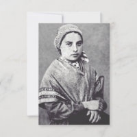 St. Bernadette Soubirous Grotto Silence Holy Card