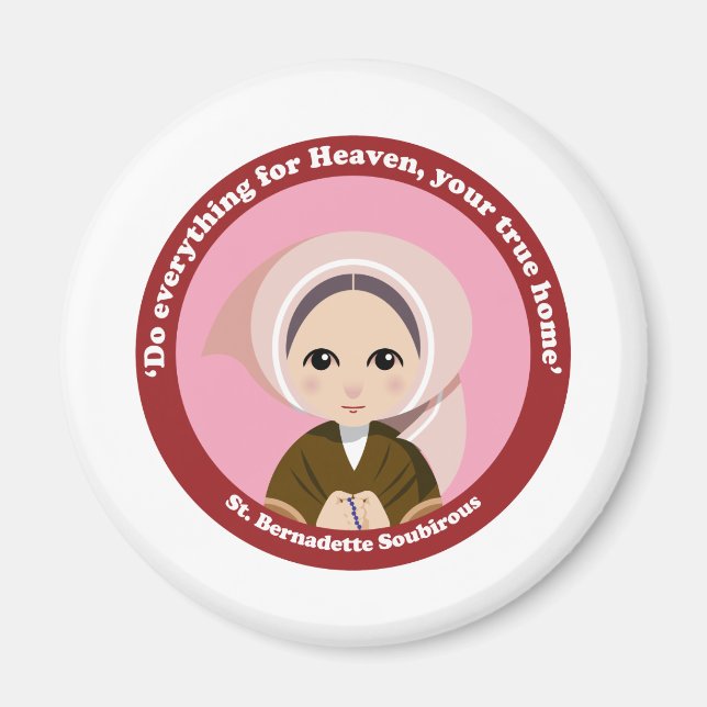 St. Bernadette Soubirous Magnet (Front)