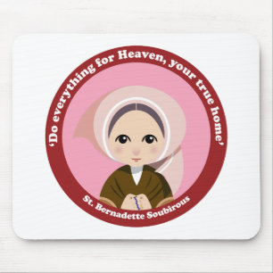 St. Bernadette Soubirous Mouse Pad