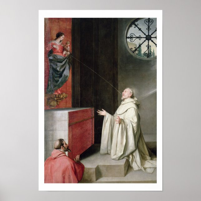 St. Bernard and the Virgin Poster (Front)