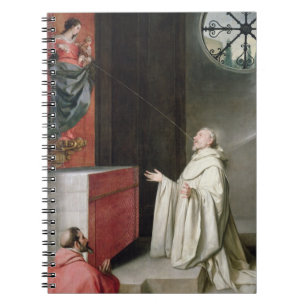 St. Bernard and the Virgin Spiral Notebook
