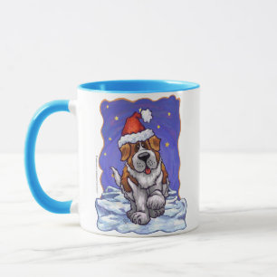 St. Bernard Christmas Mug
