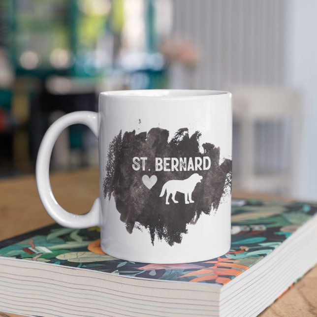 St. Bernard Dad Dog Breed Lover Father's Day Coffee Mug (Creator Uploaded)
