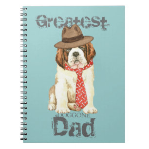 St. Bernard Dad Spiral Notebook