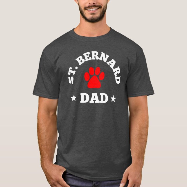 St. Bernard Dad T-Shirt (Front)