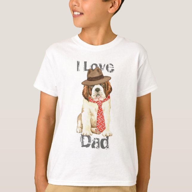 St. Bernard Dad T-Shirt (Front)