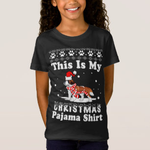 St Bernard Dog Funny Xmas This Is My Christmas Paj T-Shirt