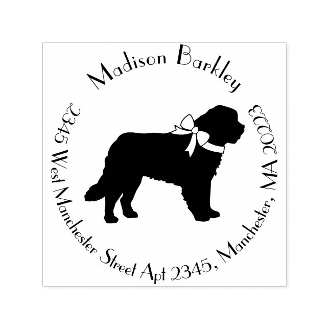 St. Bernard Dog Puppy Self-inking Stamp (Design)