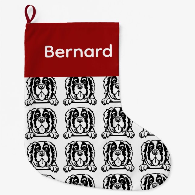 St. Bernard dog socks Customised dog Socks - Put Y (Front)