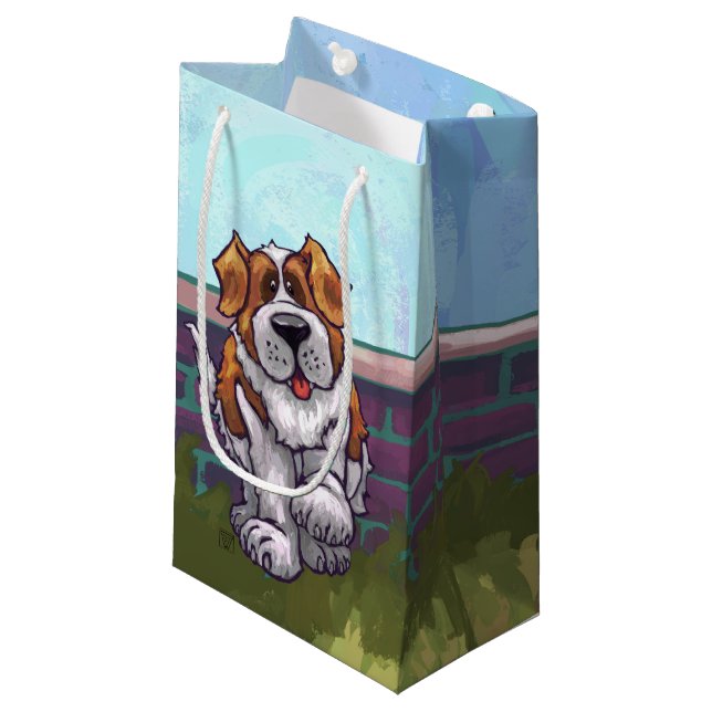 St. Bernard Gifts & Accessories Small Gift Bag (Front Angled)