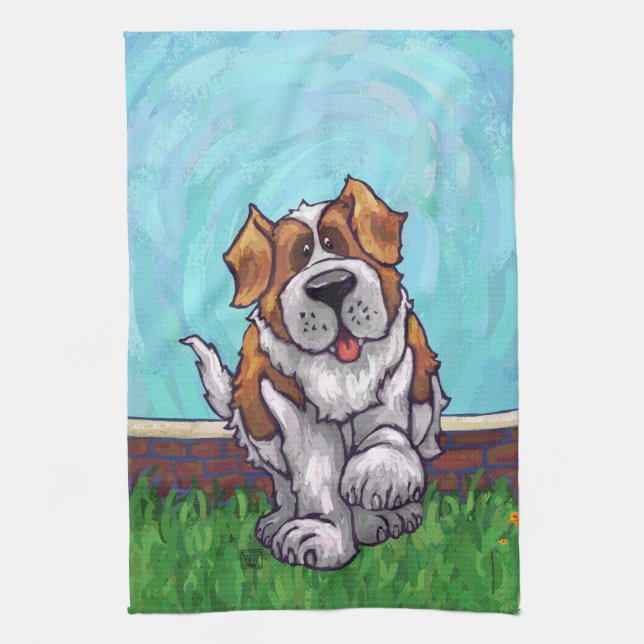 St. Bernard Gifts & Accessories Tea Towel (Vertical)