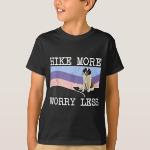 St bernard hike more worry less graphic hiking  T-Shirt