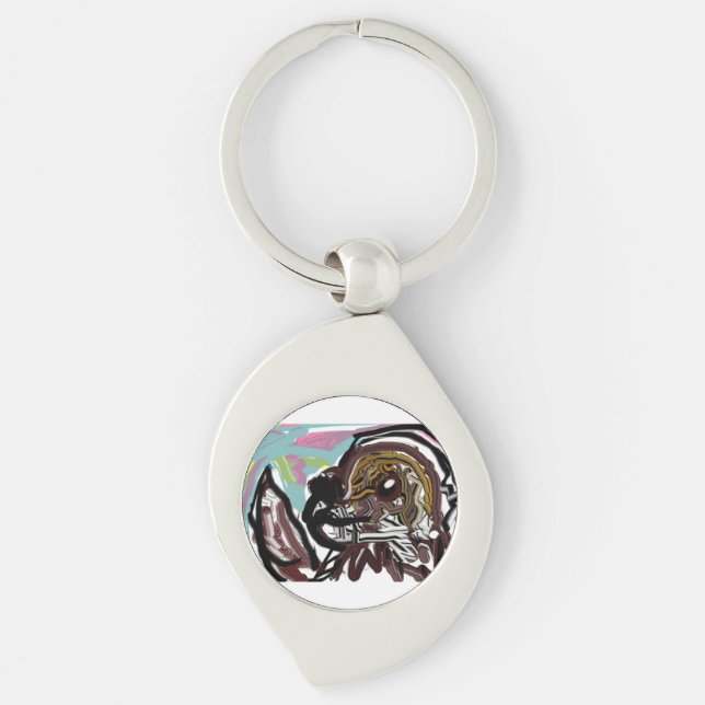st bernard love key ring (Front)