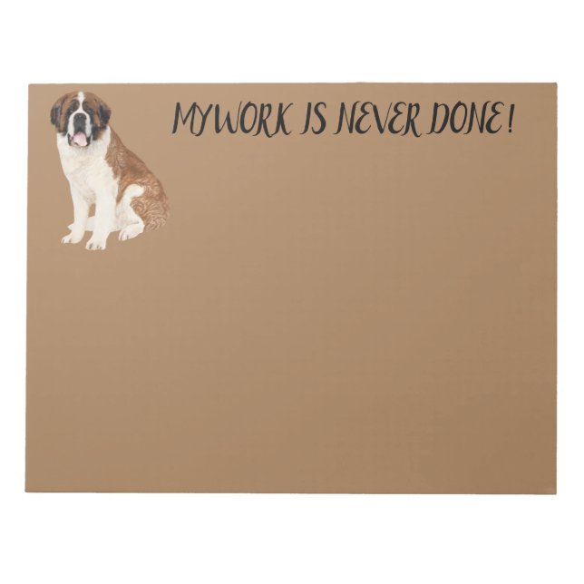 ST. BERNARD NOTEPAD (Front)