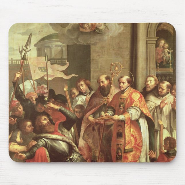 St. Bernard of Clairvaux  and William X  Duke Mouse Pad (Front)