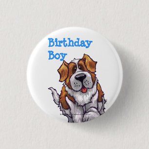 St. Bernard Party Centre 3 Cm Round Badge