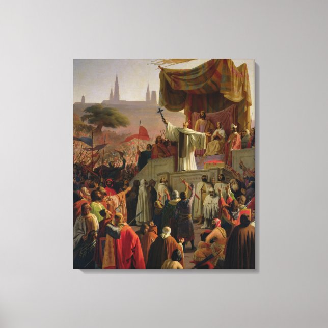 St. Bernard Preaching the Second Crusade Canvas Print (Front)