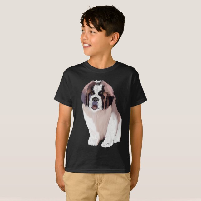 St. Bernard Puppy T-Shirt (Front Full)