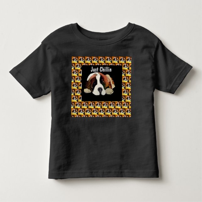 St. Bernard Puppy Toddler T-Shirt (Front)