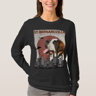 St. Bernardzilla Funny Saint Bernard Dog Lovers Su T-Shirt