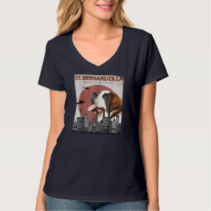 St. Bernardzilla Funny Saint Bernard Dog Lovers Su T-Shirt