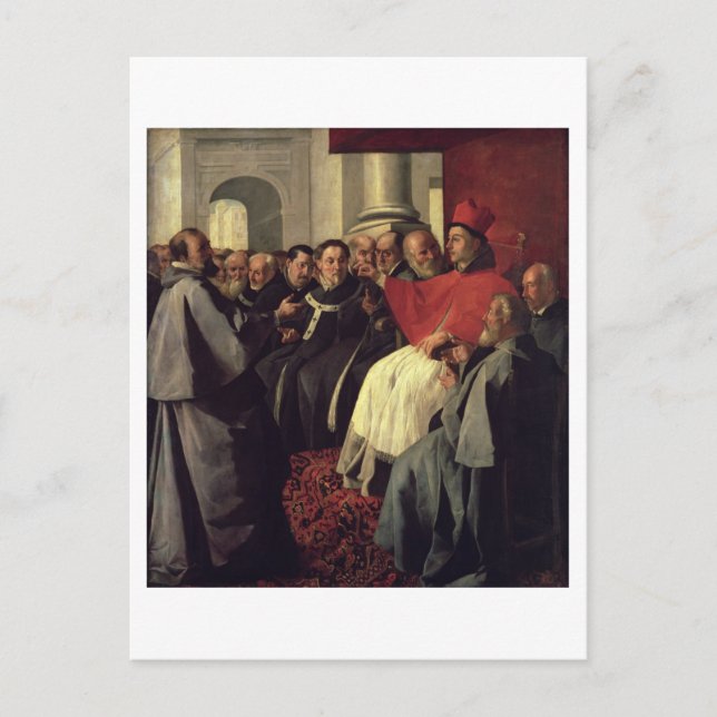 St. Bonaventure (1221-74) at the Council of Lyons Postcard (Front)