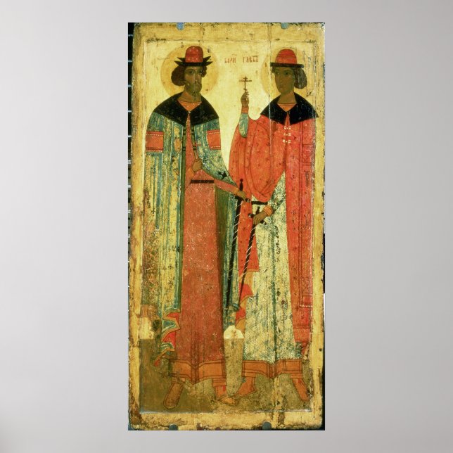 St. Boris and St. Gleb, Moscow Poster (Front)