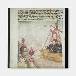 St. Brendan in his ship Magnet