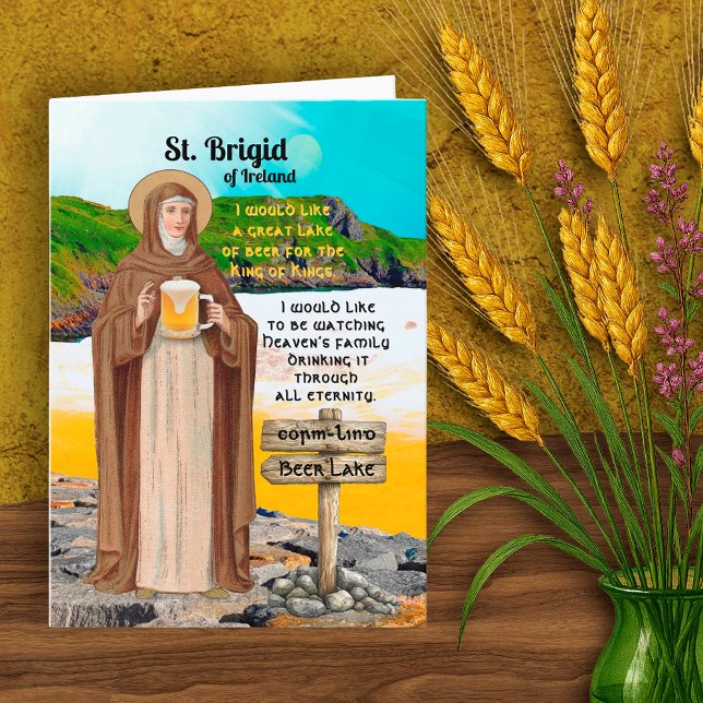 St. Brigid of Ireland and Her Lake of Beer Card (Creator Uploaded)