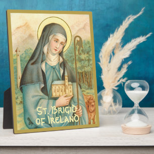 St. Brigid of Ireland (M 014) 8"x10" Plaque
