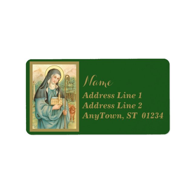 St. Brigid of Ireland (M 014) Label (Front)