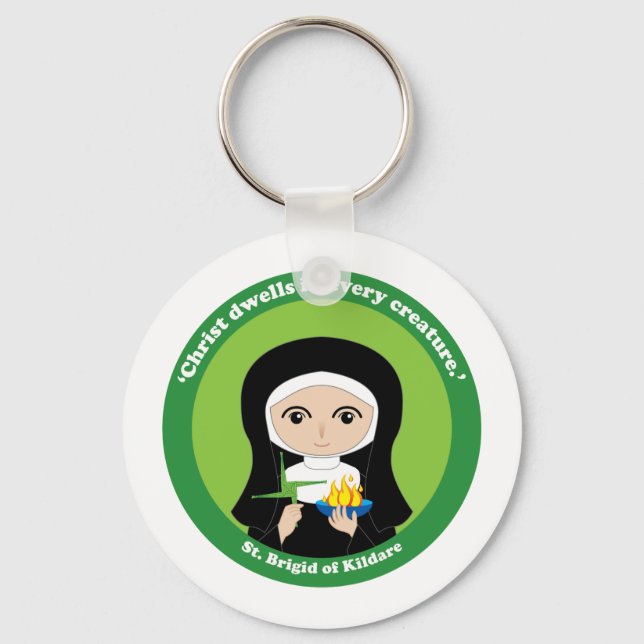 St. Brigid of Kildare Key Ring (Front)