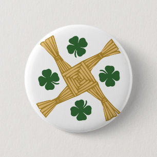 St. Brigids Cross 6 Cm Round Badge