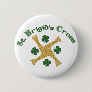 St. Brigids Cross 6 Cm Round Badge