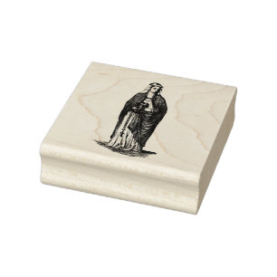 St. Brigitta of Sweden Catholic Religious Rubber Stamp