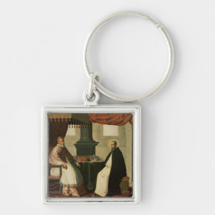 St. Bruno and Pope Urban II 1630-35 Key Ring