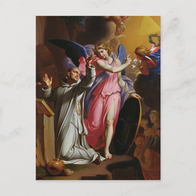 St. Bruno at Prayer, 1671 Postcard (Front)