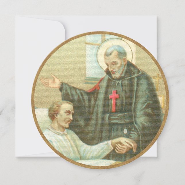 St. Camillus Comforting an Invalid (M 021) (Front)