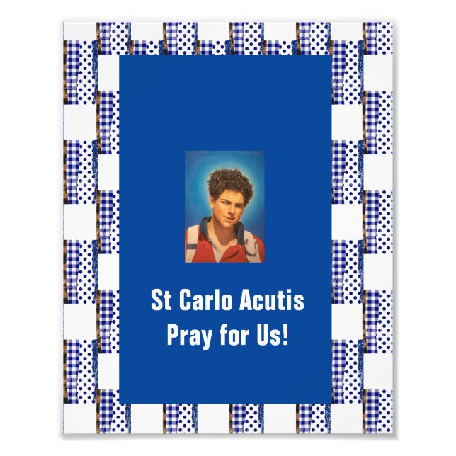 St Carlo Acutis Photo Print (Front)