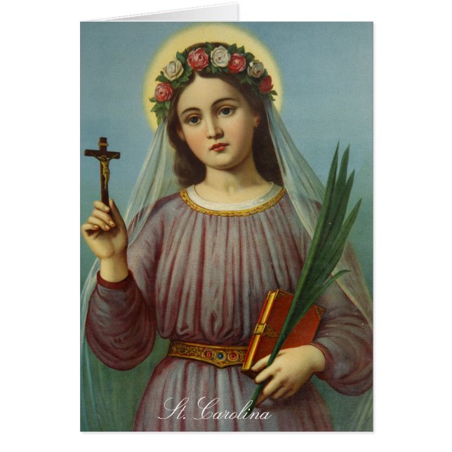 St. Caroline Carolina Religious Patron Saint (Front)