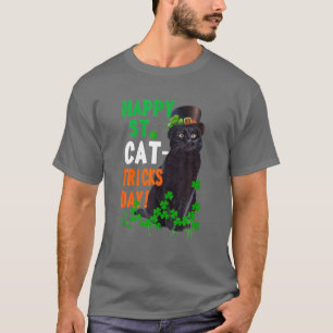 St Cat-Tricks Day Feast Of Saint USA Flag St Patri T-Shirt