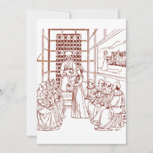 St Catherine Disputing with Scholars by Masolino Invitation