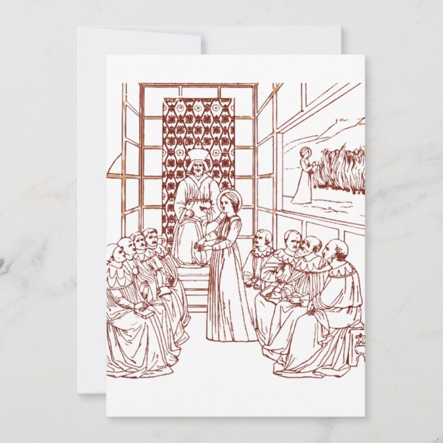 St Catherine Disputing with Scholars by Masolino Invitation (Front)