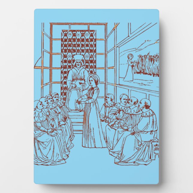 St Catherine Disputing with Scholars by Masolino Plaque (Front)