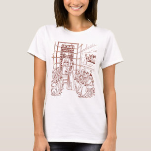 St Catherine Disputing with Scholars by Masolino T-Shirt