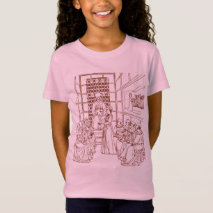 St Catherine Disputing with Scholars by Masolino T-Shirt