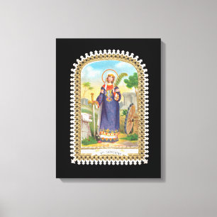St. Catherine of Alexandria in Egyptian Dress Canvas Print