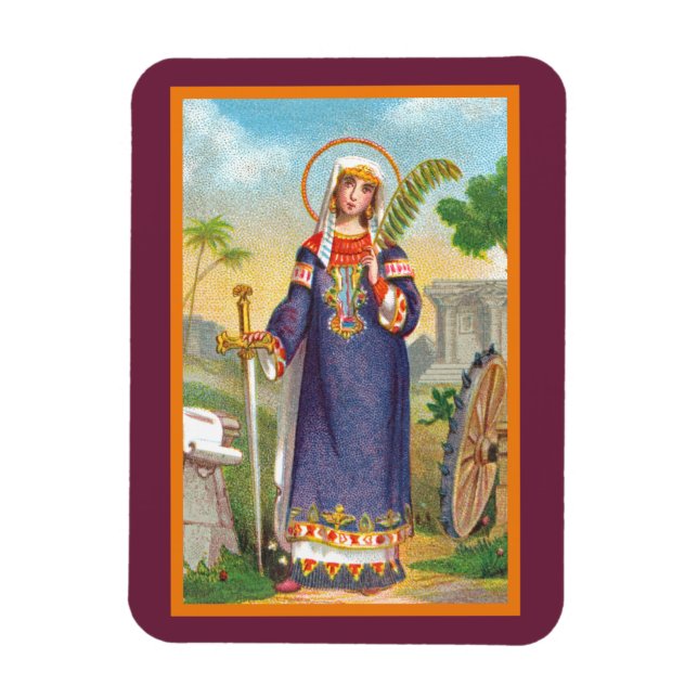 St. Catherine of Alexandria in Egyptian Dress Magnet (Vertical)