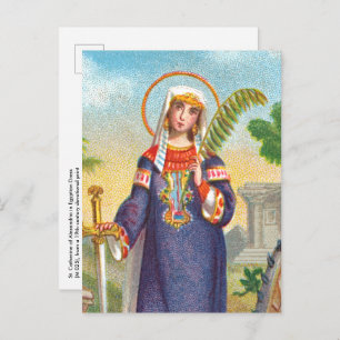 St. Catherine of Alexandria in Egyptian Dress Post Postcard