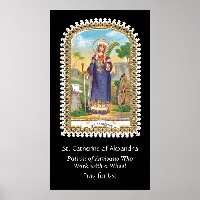 St. Catherine of Alexandria in Egyptian Dress Poster (Front)